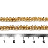 Electroplate Transparent Glass Beads Strands EGLA-A035-T3mm-A04-4