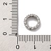 Rack Plating Brass with Cubic Zirconia Bead Frame KK-S406-09E-P-3