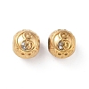 Ion Plating(IP) 304 Stainless Steel Rhinestone European Beads STAS-A092-10E-G-1