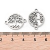 Tarnish Resistant 201 Stainless Steel Connector Charms STAS-A090-17P-3
