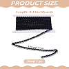 10Yards Polyester Fish Silk Elastic Lace Band OCOR-LP0003-36A-2