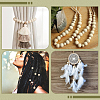 Natural Unfinished Wood Beads WOOD-PA0001-16C-5