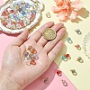 60Pcs 6 Colors Two Tone Transparent Spray Painted Glass Pendants GLAA-YW0004-45-5