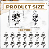30Pcs Tibetan Style Alloy Pendants FIND-LP0004-68AS-2