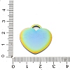 Ion Plating(IP) 304 Stainless Steel Mirror Polished Finish Stamping Blank Tag Pendants STAS-K270-43M-3
