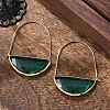 Brass Hoop Earrings EJEW-T007-04G-01-NF-2