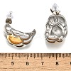 304 Stainless Steel Two-tone Stud Earrings for Women EJEW-R023-01GP-06-5