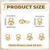 20Pcs 2 Styles Ion Plating(IP) 304 Stainless Steel Sphere Charms STAS-LP0004-11-2