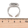 Shell Shape 304 Stainless Steel Cuff Ring Components SA-CBA098D-03P-E-3