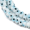 Handmade Evil Eye Lampwork Beads Strands LAMP-A007-02A-02-3