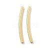Brass Curved Tube Beads KK-H503-04G-01-1