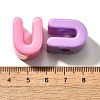 UV Plating Opaque Acrylic European Beads SACR-Z007-01U-3