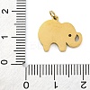 Ion Plating(IP) 304 Stainless Steel Enamel Pendants STAS-Z104-06G-3