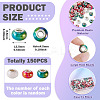 150Pcs Opaque Resin European Beads RESI-TA0004-61D-4
