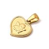 304 Stainless Steel Charms STAS-B094-15G-2