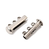 304 Stainless Steel Slide Lock Clasps STAS-F350-01B-P-2