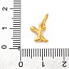 925 Sterling Silver Letter Charms with Jump Rings STER-R008-01G-X-3