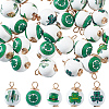 30Pcs Saint Patrick's Day Printed Wood Pendants FIND-DC0004-82-1