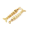 Rack Plating Brass Micro Pave Cubic Zirconia Pendants KK-M309-38G-G-2