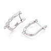 Brass Hoop Earring Findings KK-N267-29P-2