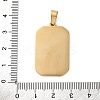 Ion Plating(IP) 304 Stainless Steel Enamel Pendants STAS-Q003-01G-04-2