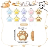 12Pcs 6 Colors Opaque Resin Pendants RESI-YW0003-44-3