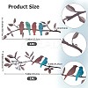 Iron Laser Cut Metal Wall Art Decor HJEW-WH0042-39-2