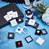16Pcs 2 Colors Clear Window Plastic Loose Diamond Boxes OBOX-HY0001-01-5