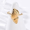 304 Stainless Steel Cuff Rings for Women RJEW-F175-01G-04-5