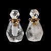 Natural Mixed Gemstone Perfume Bottle Pendants G-B149-02G-3
