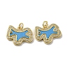 Brass Micro Pave Cubic Zirconia Pendants KK-H457-04G-01-1
