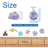 120Pcs 6 Style Epoxy Resin Charms RESI-FW0001-05-2