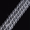 Transparent Glass Bead Strands GLAA-R095-6mm-15-1