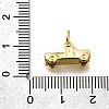 Brass Micro Pave Cubic Zirconia Charms KK-P295-13G-3