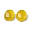 Natural Yellow Agate Cabochons G-A029-01-07-3