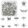 40Pcs 10 Styles Tibetan Style Alloy Pendants TIBEP-FS0001-45-1