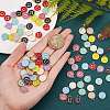120Pcs 12 Colors Golden Plated Alloy Charms ENAM-SZ0001-64U-4