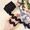 9 Yards Polyester Wavy Fringe Trim Ribbon OCOR-XCP0002-95B-2