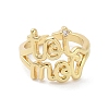 Brass Pave Cubic Zirconia Open Cuff Rings RJEW-M170-21G-2