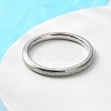 Non-Tarnish Textured 201 Stainless Steel Simple Thin Finger Ring for Women RJEW-I089-26P-5