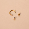 G23 Titanium Circular/Horseshoe Barbell Nose Rings WGFD71D-04-1