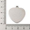 Non-Tarnish 201 Stainless Steel Pendants STAS-L079-25P-01-3