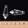 Transparent Glass Pendants GLAA-N025-01-3