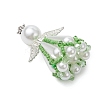 Beaded Angel Charms PALLOY-MZ00435-4