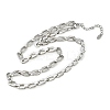 304 Stainless Steel Link Chain Necklaces for Women Men NJEW-Z093-01P-4