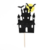 Felt Cloth & Paper Castle Cake Insert Card Decoration DIY-H108-40-1