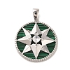 Brass Micro Pave Clear Cubic Zirconia Pendants KK-P260-30P-1