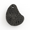 Natural Lava Rock Pendants G-S139-09-3