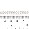 Transparent Electroplate Glass Beads Strands GLAA-T032-T4mm-C12-4