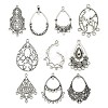 40Pcs 10 Styles Tibetan Style Retro Zinc Alloy Connector Charms FIND-CJ0003-60-1